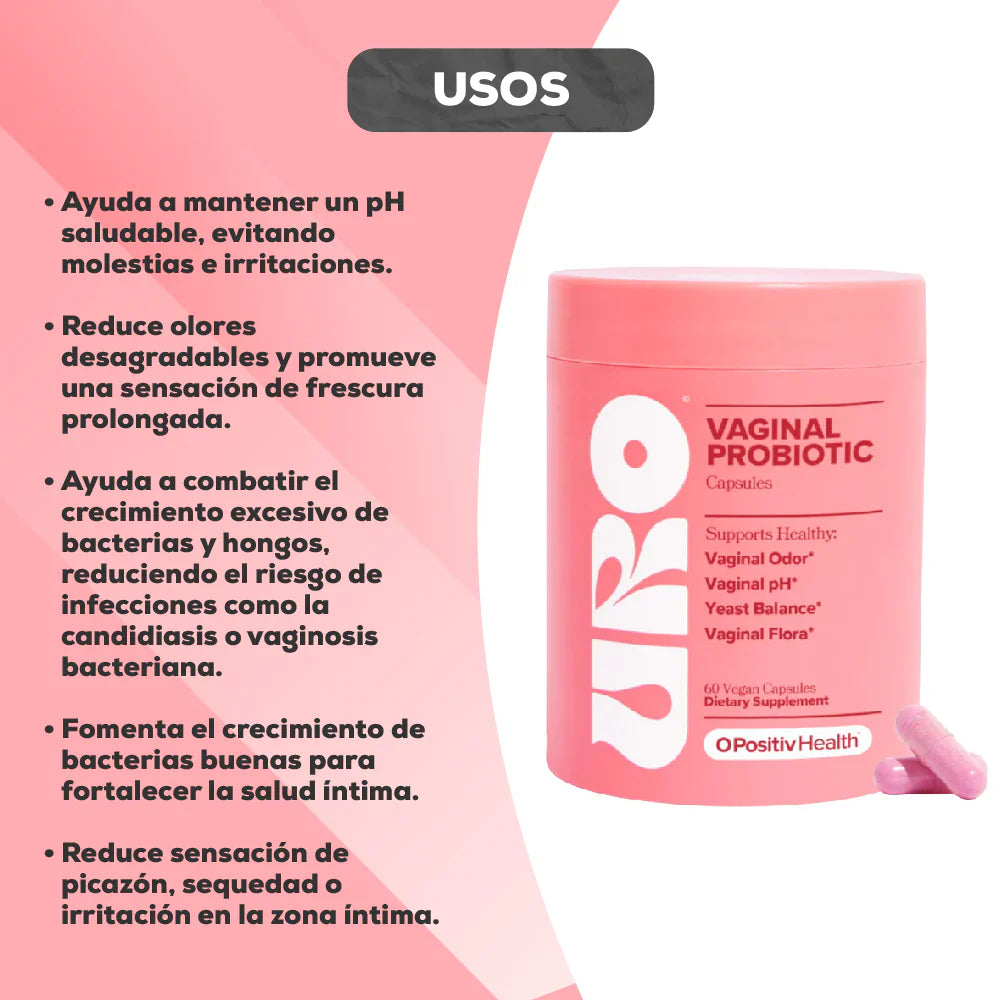 Dí adiós a las infecciones íntimas con URO Probióticos™